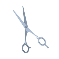 Cartoon open scissors