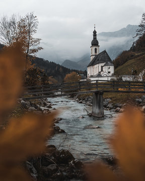 Church of St. Sebastian, with Reiter Alpe in background