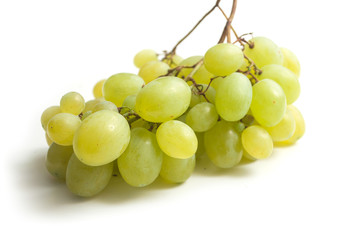 Closeup of White Raisin isolated on white background