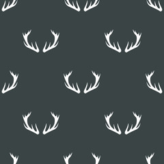 Simple vector deer antlers pattern.