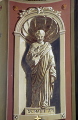 Saint Matthew the Apostle, fresco in the church of the Saint Peter in Ivanic Grad, Croatia