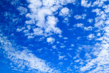 Fototapeta na wymiar beautiful white clouds on blue sky background