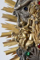 Angel, detail of monstrance, church of the Saint Peter in Ivanic Grad, Croatia