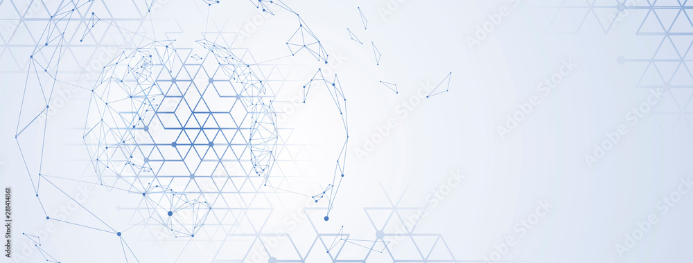 Poster abstract tech background. futuristic technology interface