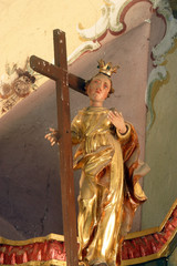Saint Helena statue on the Saint Elizabeth altar in the Church of the Three Kings in Komin, Croatia