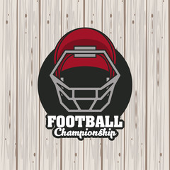 Football sport championship tournament emblem