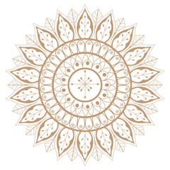 India mandala cartoon symbol isolated