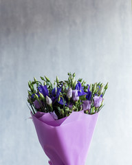 Siberian iris in bouquet