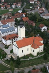 Fototapeta na wymiar Church of the Assumption of the Virgin Mary in Klostar Ivanic, Croatia