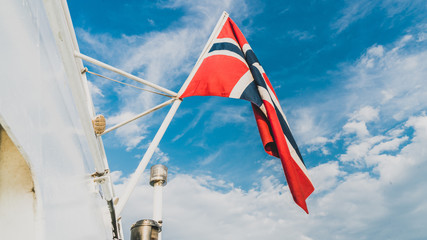 Flaga Norwegi - obrazy, fototapety, plakaty