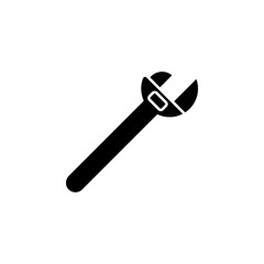 Maintenance, wrench icon. Simple glyph, flat vector of construction tools icons for ui and ux, website or mobile application