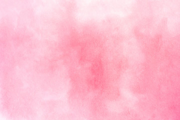 Abstract hand drawn watercolor pink background.