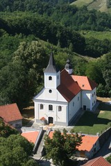 Fototapeta na wymiar Parish church of Saint Barbara in the Bedekovcina, Croatia