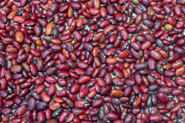 texture red beans close up. Healthy vegan food