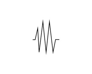 sound wave ilustration logo vector icon template