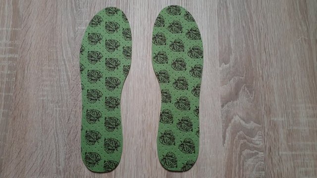 Shoe insoles. Orthopedic insoles. Foot insoles. New insoles shoe.