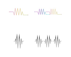 Obraz premium pulse logo vector template 