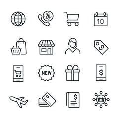 Shopping - Line Icons