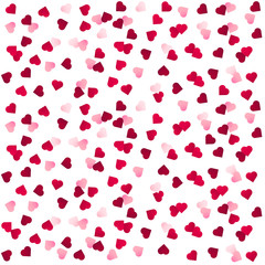 Background from small hearts of different colors