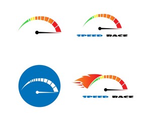  Faster Logo Template vector icon illustration design