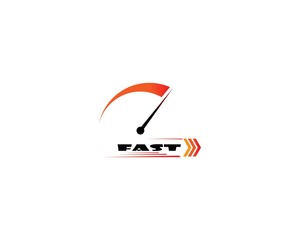  Faster Logo Template vector icon illustration design