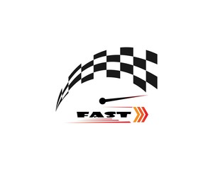  Faster Logo Template vector icon illustration design