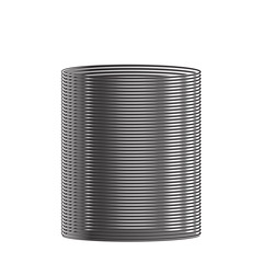 tin can cylinder isolated on white background