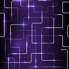 Purple background of geometric lines with highlights