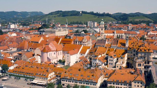 Aerial view of Maribor