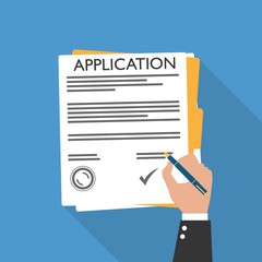 Vector application documents with stamp and pen