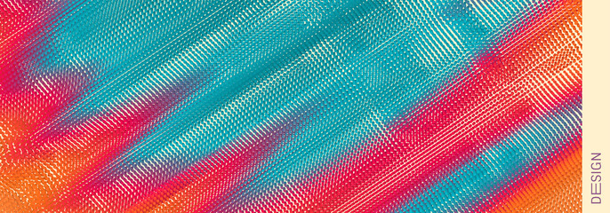 Abstract background. Technology style. 3d network design with particles. Vector illustration. Cover design template. Can be used for advertising, marketing, presentation.