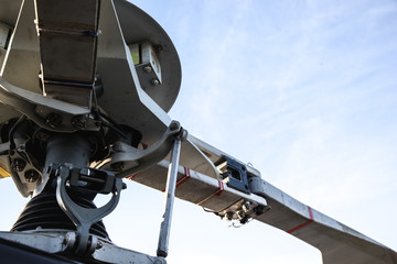 Close-up de rotor d'un &eacute;cureuil as-350b 