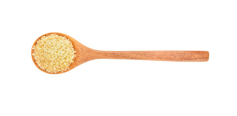 Amaranth Flakes seeds in spoon on white background