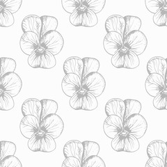 Obraz premium floral seamless pattern with flowers