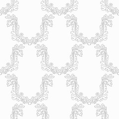 abstract floral seamless pattern with leaves