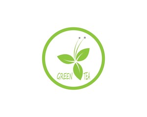 tea vector icon logo template