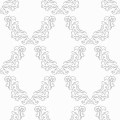 abstract floral seamless pattern with leaves
