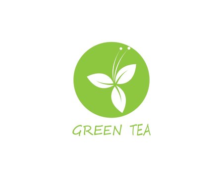 tea vector icon logo template