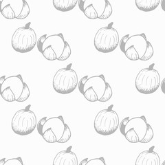 Tropical fruit longan seamless pattern