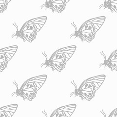 seamless vector pattern with butterflies