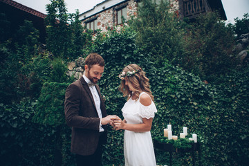 Beautiful wedding couple