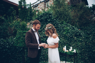 Beautiful wedding couple