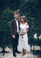 Beautiful wedding couple