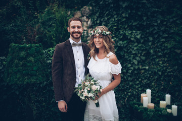 Beautiful wedding couple