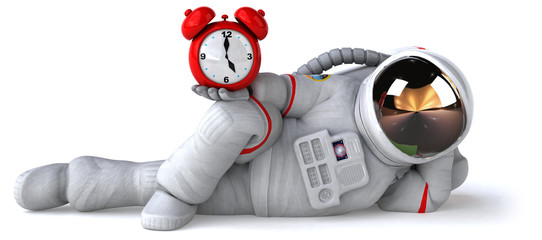 Fun astronaut - 3D Illustration © Julien Tromeur