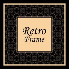 Decorative vintage modern art deco frame and border