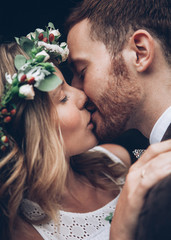 Beautiful wedding couple
