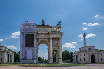 Fototapeta premium Arc of Peace in Milan Italy