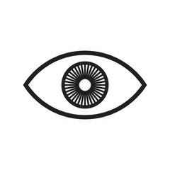 eye icon logo vector simple illustration