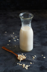 Vegan oat milk, non dairy alternative milk